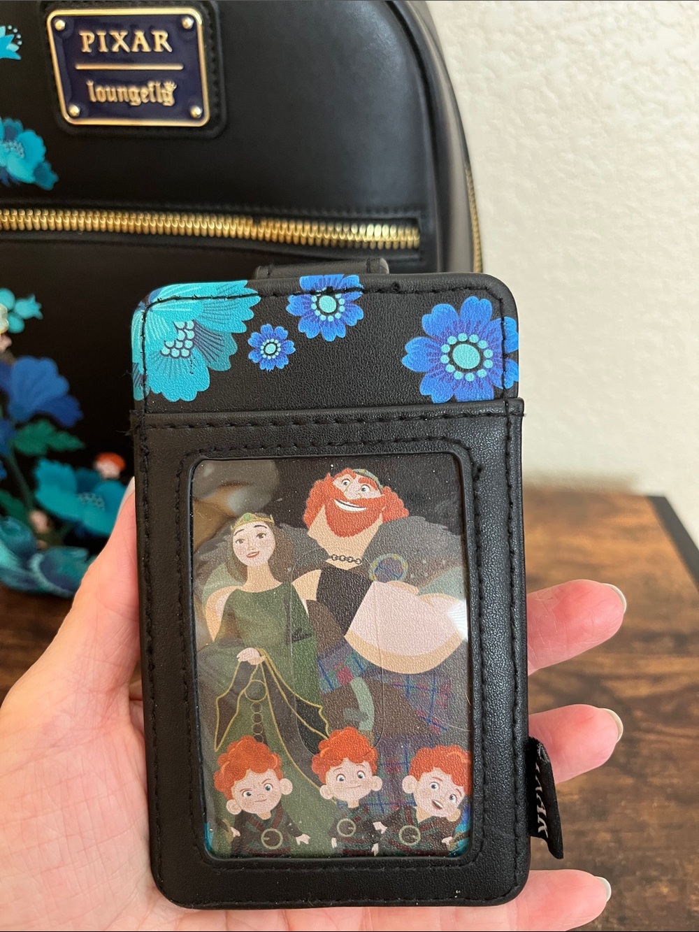 SET Loungefly Disney Pixar Brave Merida Botanical Floral Mini Backpack - Picture 4 of 14